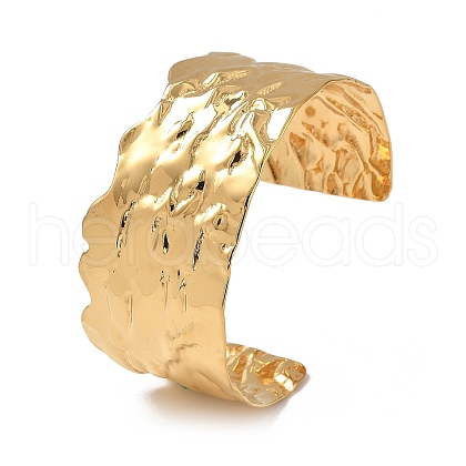 Ion Plating(IP) 304 Stainless Steel Cuff Bangles for Women BJEW-Z078-21G-1