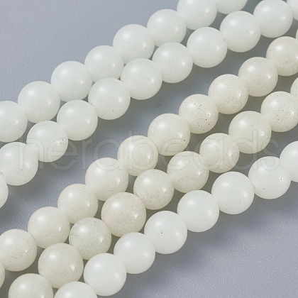 Synthetic Luminous Stone Beads Strands G-L391-03A-1