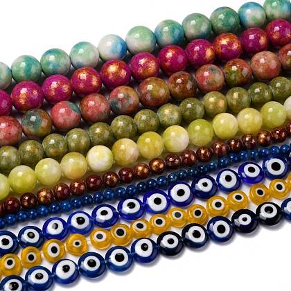 Natural Jade Beads Strands G-H245-04-1