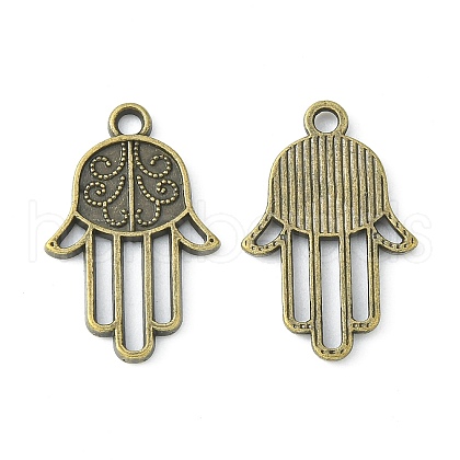 Tibetan Style Alloy Pendants TIBEP-23356-AB-NR-1