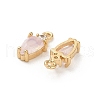 Brass Micro Pave Cubic Zirconia Pendants KK-P301-02G-01-2