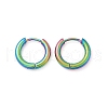 202 Stainless Steel Huggie Hoop Earrings EJEW-F111A-14mm-RC-4