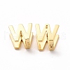 Initial Hoop Earrings for Women EJEW-P194-01G-W-1
