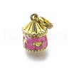 Brass Enamel Pendants KK-K400-22G-02-1