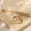 Stainless Steel Crystal Rhinestone Fish Bone Pendant Necklaces for Women RG3974-3