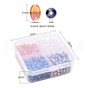 8 Strand 4 Colors Electroplate Glass Beads Strands EGLA-YW0001-37-3