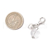 Clear Acrylic & Alloy Pendant Decorations HJEW-JM03050-02-3