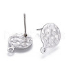 304 Stainless Steel Stud Earring Findings STAS-P245-29P-2