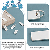   6Pcs 925 Sterling Silver Blank Stamping Tag Rectangle Charms with Jump Rings FIND-PH0023-56-4