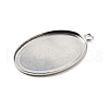 Tarnish Resistant 304 Stainless Steel Pendant Cabochon Settings STAS-K148-03-01-2