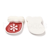 Christmas Theme Opaque Resin Cabochons X-RESI-G029-A08-3