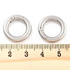 Non-Tarnish 316 Stainless Steel Spring Gate Rings STAS-M296-01P-C-01-3