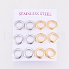 304 Stainless Steel Stud Earrings EJEW-I235-07B-4