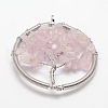 Tree of Life Natural & Synthetic Mixed Stone Bead Brass Wire Wrapped Big Pendants KK-L136-03-NR-2