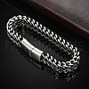 Punk Style 304 Stainless Steel Curb Chain Bracelets for Men WGFAED6-02-4