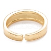 Brass Enamel Cuff Rings RJEW-I077-13G-4