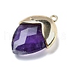 Natural Amethyst Pendants G-U019-03B-04-2
