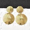 304 Stainless Steel Dangle Stud Earrings EJEW-D308-01G-1