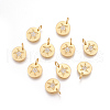 Brass Micro Pave Cubic Zirconia Charms KK-O118-12MG-2
