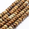 Natural Picture Jasper Beads Strands G-D840-04-1