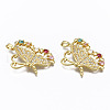 Brass Micro Pave Cubic Zirconia Pendants ZIRC-N039-153-NF-3