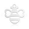 Non-Tarnish 201 Stainless Steel Pendants STAS-N090-LA881-1-2