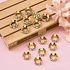Brass Rhinestone Spacer Beads RSB094-1G-4
