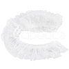 Gorgecraft 5 Yards Polyester Pleated Flower Lace Trim OCOR-GF0003-89B-1
