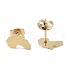 PVD Vacuum Plating 304 Stainless Steel Stud Earrings for Women X-EJEW-A048-07G-2