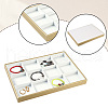 CALFOVERA 1Pc 12 Grids Imitation Leather Jewelry Trays CON-CL0001-02B-7