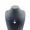 Opalite Fan-Shaped Pendant Necklaces VA7169-5-1