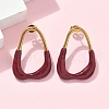 304 Stainless Steel Enamel Stud Earrings EJEW-S276-01G-5