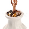 Mother's Day Natural Strawberry Quartz Chips Money Tree Decorations DJEW-C016-01I-3