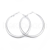 Tarnish Resistant 201 Stainless Steel Big Hoop Earrings for Women EJEW-N052-04C-01-3