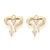 Brass Micro Pave Cubic Zirconia Pendants KK-N263-92B-G-1
