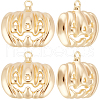 Beebeecraft 10Pcs Halloween Themed Brass Pendants KK-BBC0015-68B-1