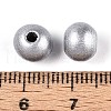 Spray Painted Round Natural Schima Wood Beads WOOD-A018-8mm-02-3