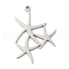 201 Stainless Steel Pendants STAS-R133-01P-04-1