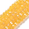 Baking Electroplate Glass Beads Strands DGLA-A039-J6MM-B13-1