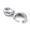Non-Tarnish 304 Stainless Steel Polishing Hoop Earrings EJEW-G366-01P-2