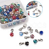 Electroplate Faceted Glass Pendants HJEW-TA0001-05-5