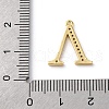 Rack Plating Brass Micro Pave Cubic Zirconia Pendant KK-H449-76G-24-4