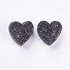 Electroplate Natural Druzy Agate Beads G-E400-03-B02-1