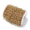 304 Stainless Steel Textured Ring Link Chains CHS-C018-10G-3