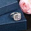 925 Sterling Silver Pave Cubic Zirconia Finger Rings RJEW-C138-01A-02-2
