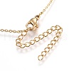 304 Stainless Steel Pendant Necklaces NJEW-O108-29G-3