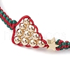 Adjustable Nylon Braided Bead Bracelets BJEW-TA00513-3