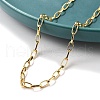 Brass Cable Chain Necklaces for Women Men NJEW-F337-01G-02-4