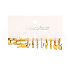 6Pairs Alloy Stud Earrings WG38505-05-2