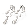 Non-Tarnish 304 Stainless Steel Stud Earrings STAS-Q252-31P-1